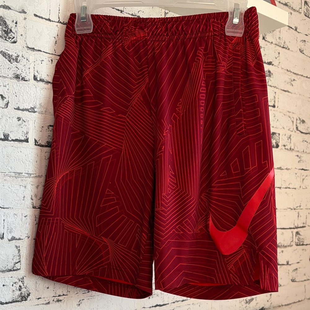 Nike Kids Red Patterned Shorts